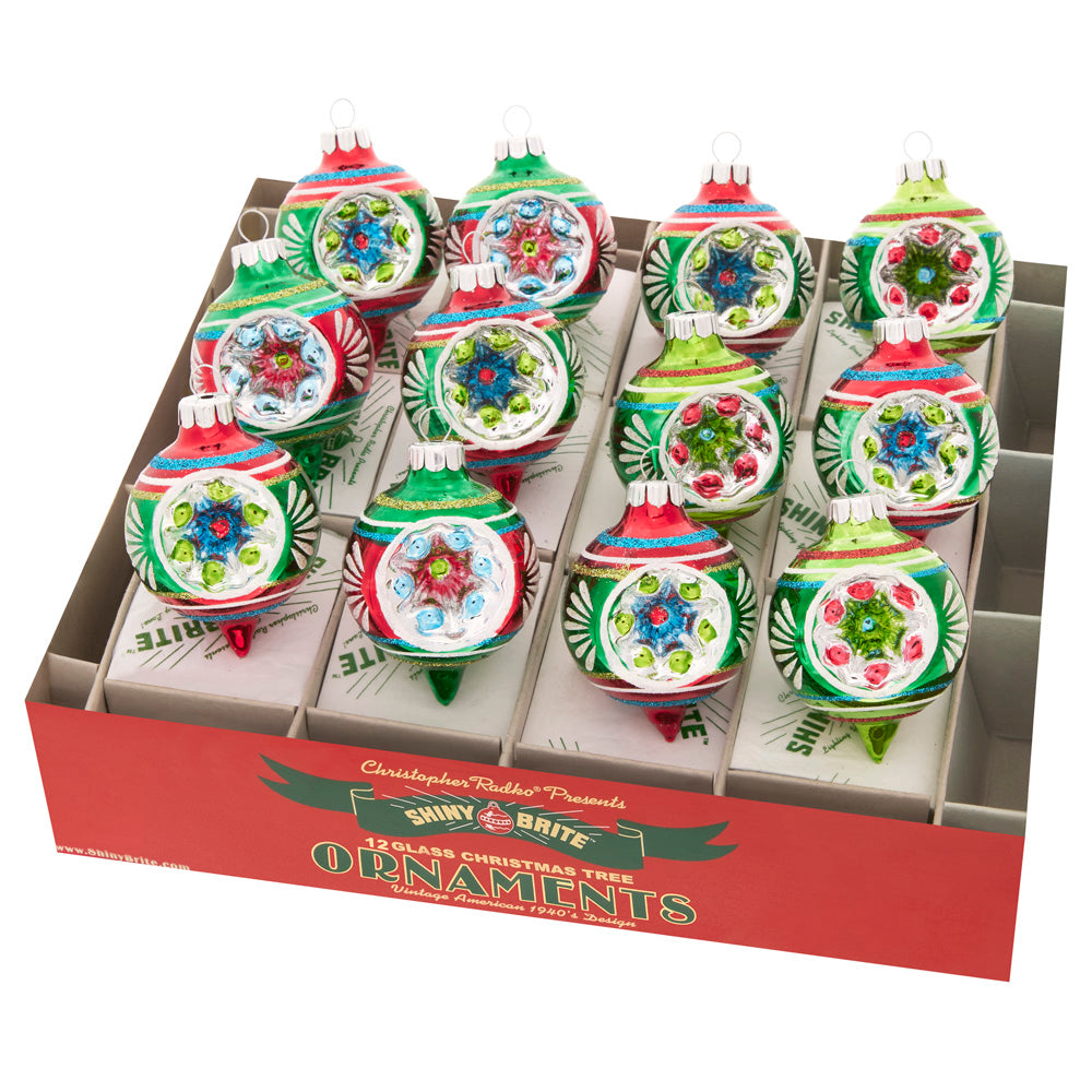 Holiday Splendor 1.75" Decorated Reflector Rounds