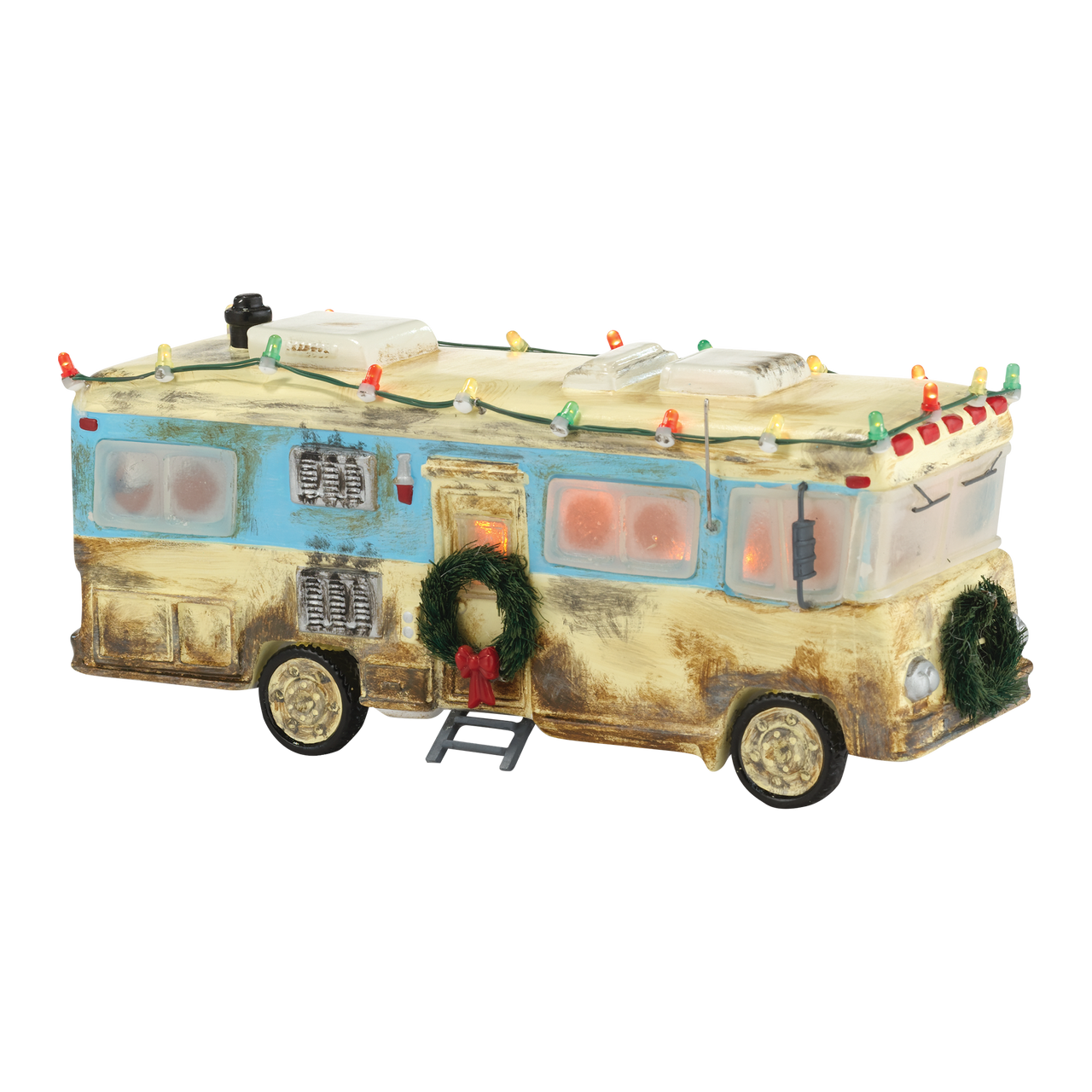 Cousin Eddie should really run his travel trailer through the local car wash before he pulls up in front of cousin Clark's house!