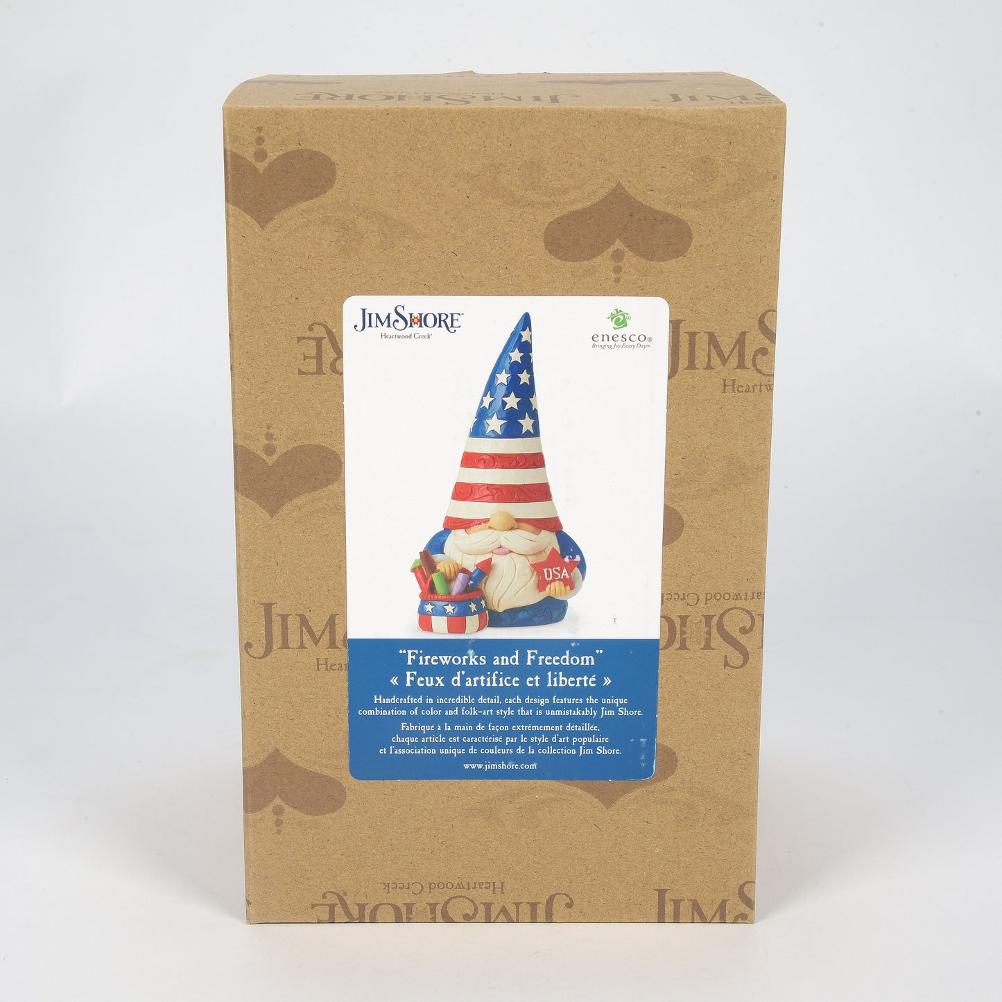 Patriotic Gnome Fireworks Figurine