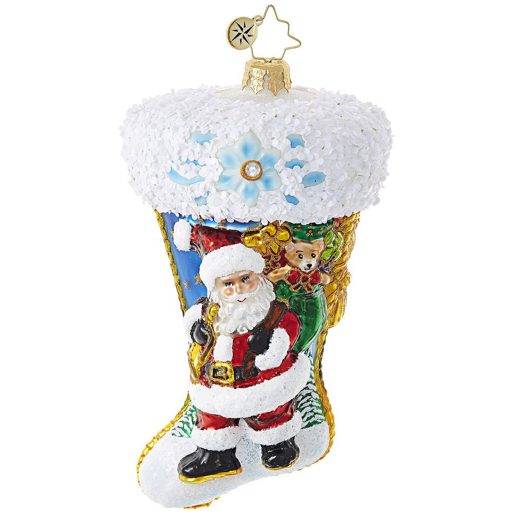 Santa Scene Stocking