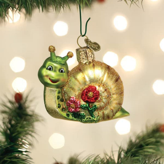 Smiley Snail Ornament