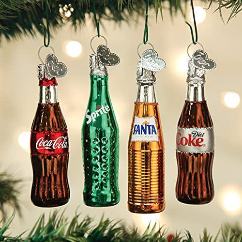 Coca-Cola Mini Beverage Ornament Set