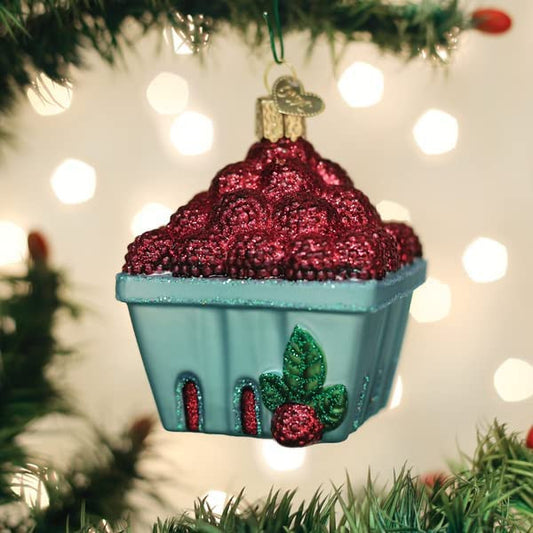 Carton Of Raspberries Ornament