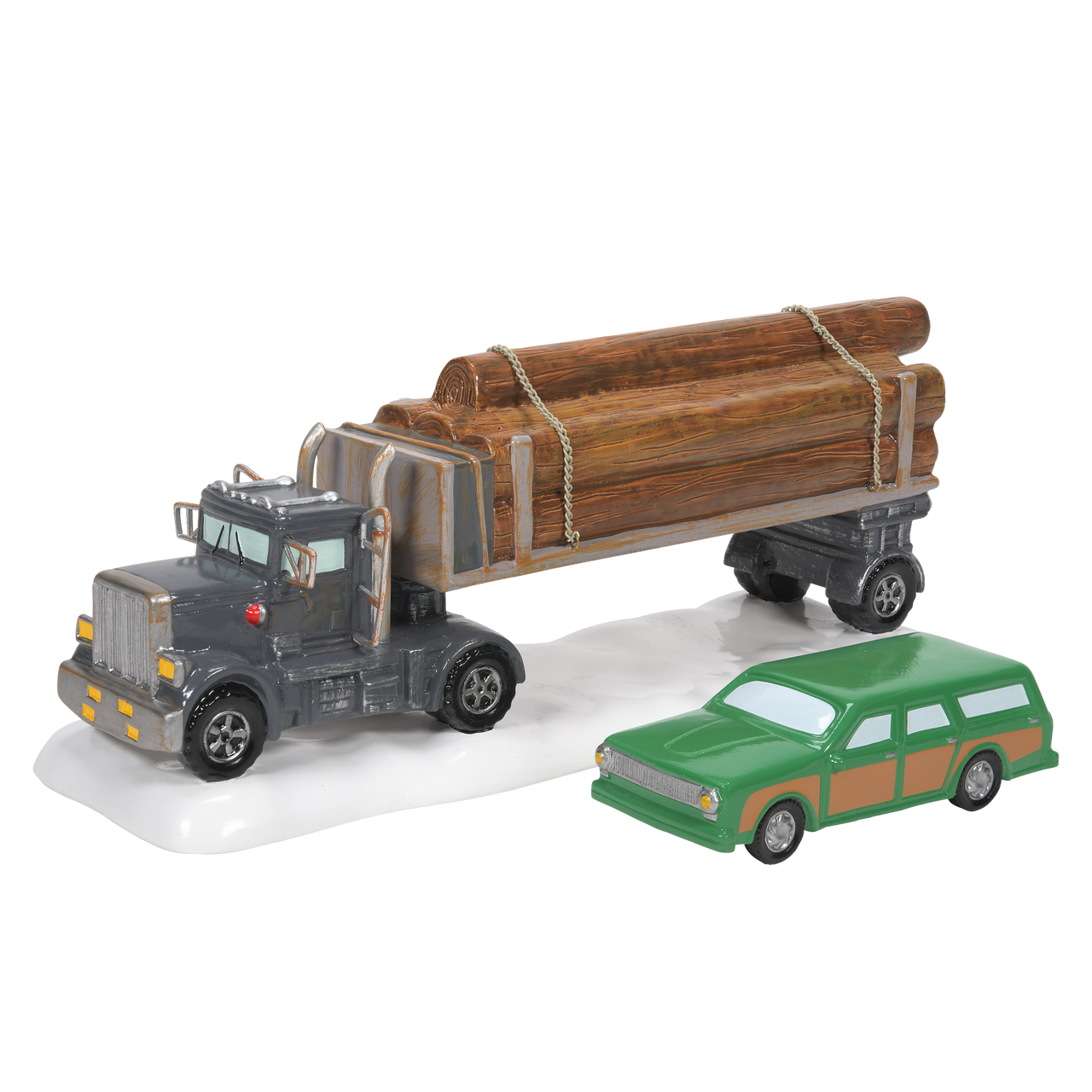 Clark does believe that he is in complete control of the situation when the Family Truckster slides under the bed of the 18 - wheeler.