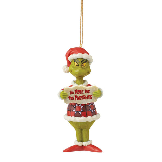 Grinch I'm Here For The Presents Ornament