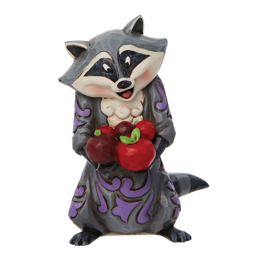 Meeko, the beloved racoon from Disney's 1995 animated feature film, Pocahontas, loves food, especially John Smith's biscuits.
