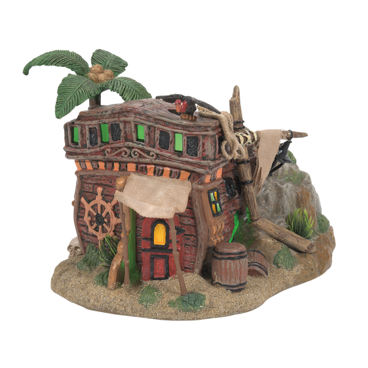 Built from a shipwrecked boat, Pirate Haven Hideaway will make everyone who sees it say Arrgh!