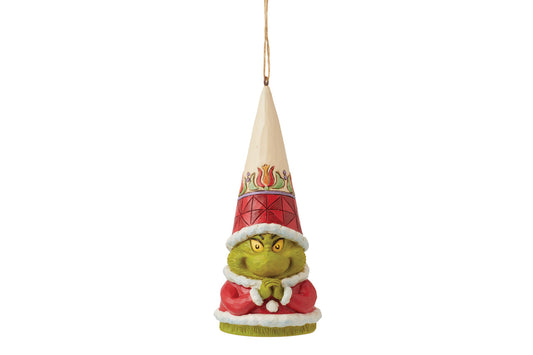 Grinch Gnome Hand Clenched Ornament