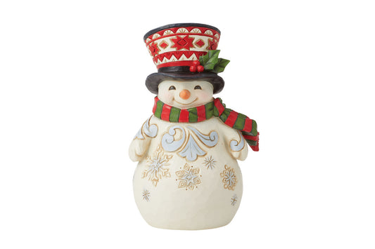 Pint Size Snowman with Large Hat