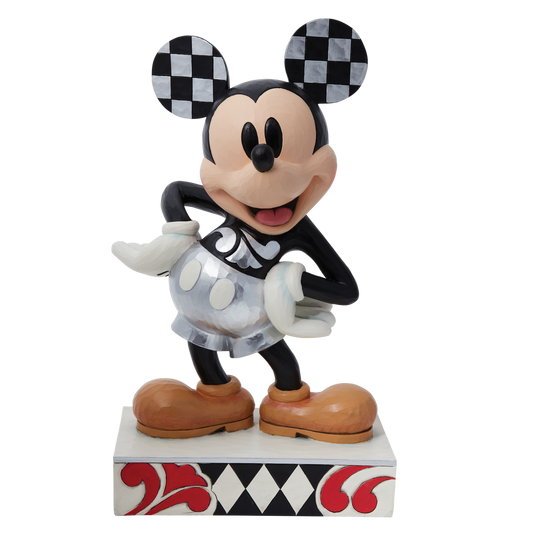 Oh boy! The main mouse is in the house, standing at over 17 inches tall and decked out in platinum accents.