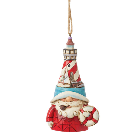 Lighthouse Hat Gnome Ornament