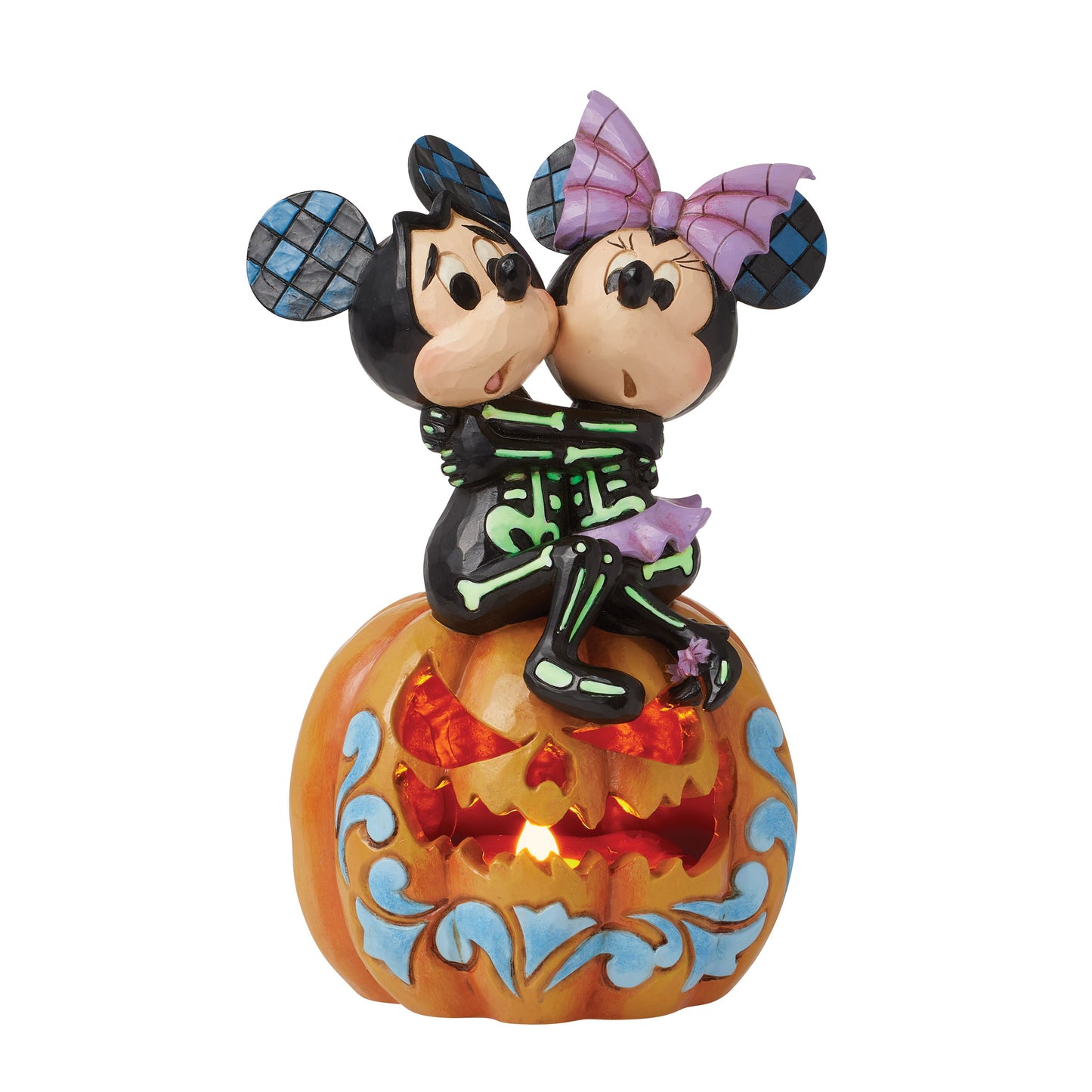 Mickey & Minnie Scared Skeletons