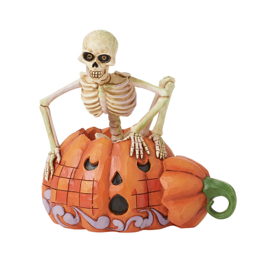 Skeleton Pop Out Pumpkin
