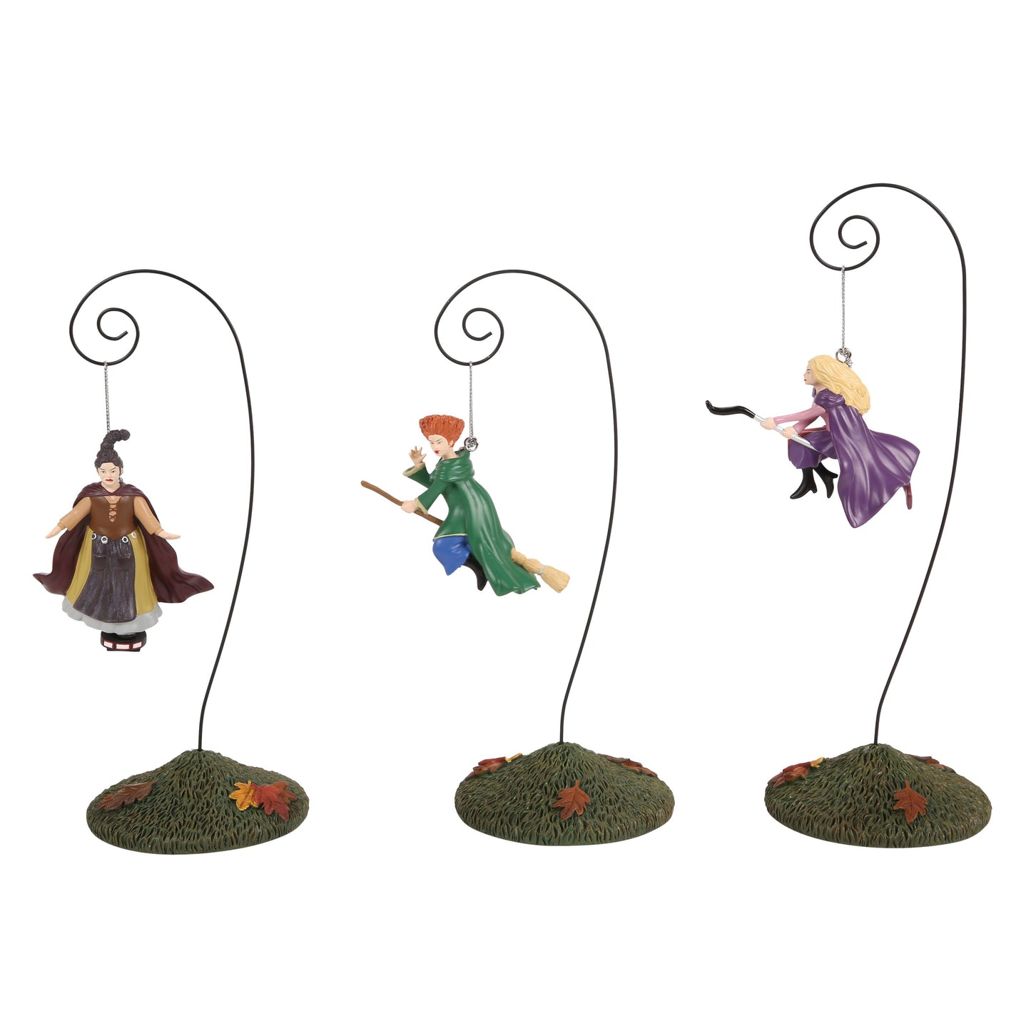 Hocus Pocus On Modern Brooms, Set of 3