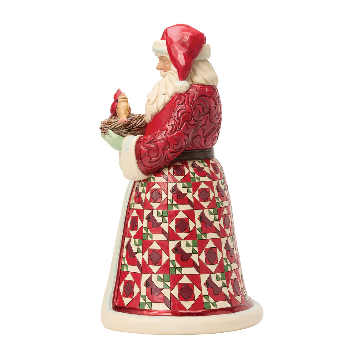Cardenal cariñoso en adorno de vuelo