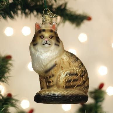 Maine Coone Cat Ornament