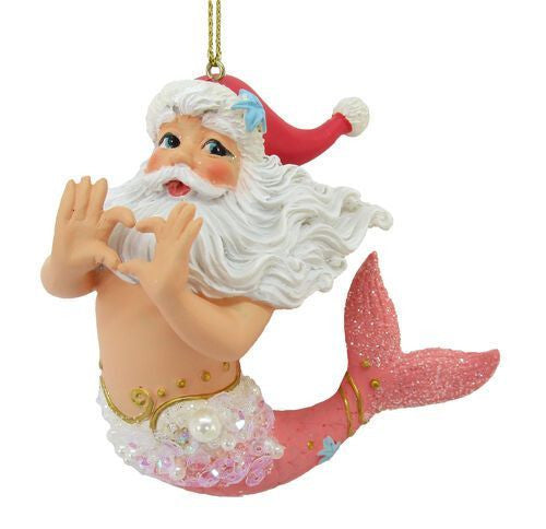 Santa Merman with Heart