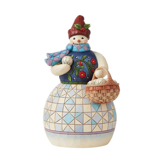 Snowman Basket of Snowballs