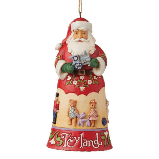 Toyland Santa Ornament