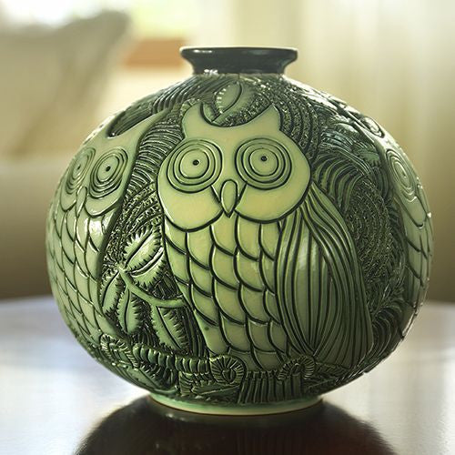 Owls Vase