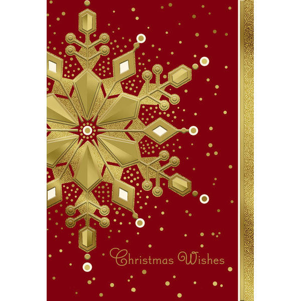 Gold Snowflake Cards