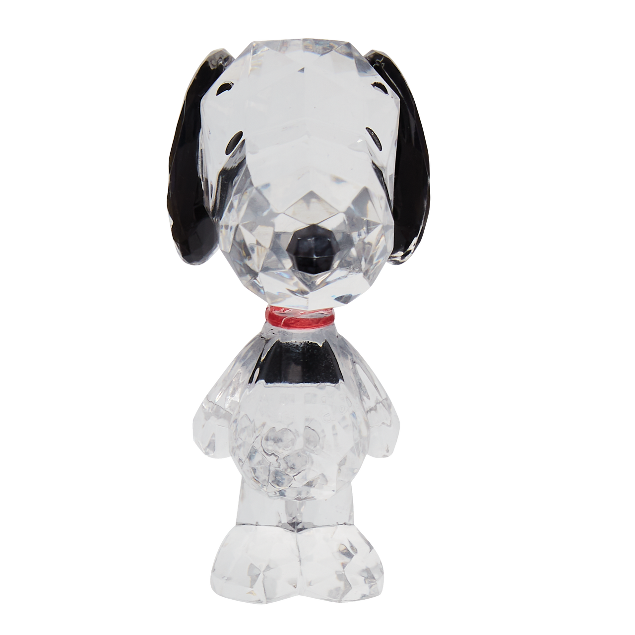 Snoopy makes his debut in the Facets Collection of acrylic figures that look like cut crystal.